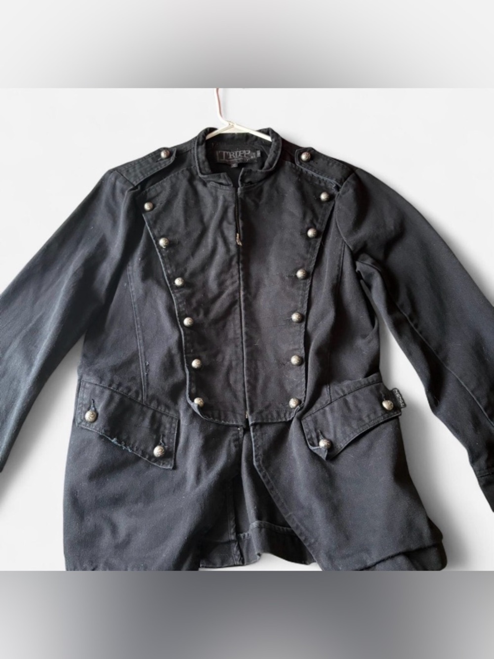 Tripp NYC rare military jacket with skull buttons 
Size M 100% cotton